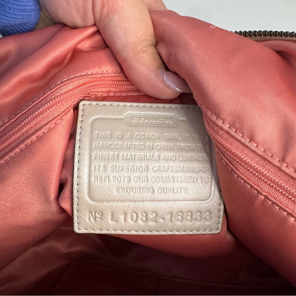 Coach Python Embossed Leather Hobo Shoulder Bag C… - image 10